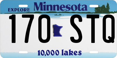 MN license plate 170STQ