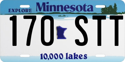 MN license plate 170STT
