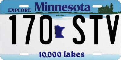 MN license plate 170STV