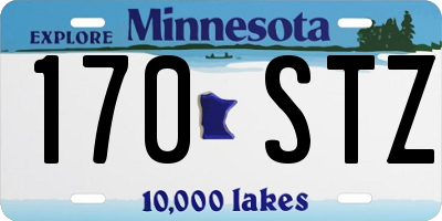 MN license plate 170STZ