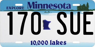 MN license plate 170SUE