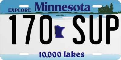 MN license plate 170SUP