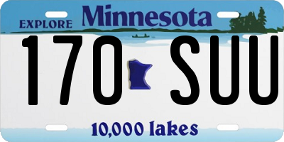 MN license plate 170SUU