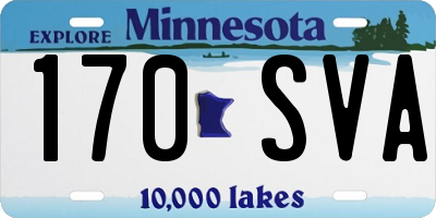 MN license plate 170SVA