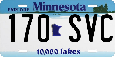 MN license plate 170SVC