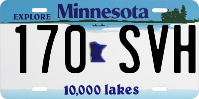 MN license plate 170SVH