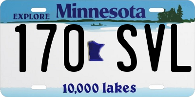 MN license plate 170SVL