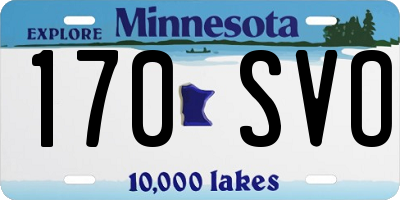 MN license plate 170SVO