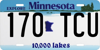 MN license plate 170TCU