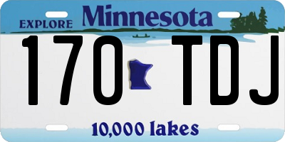 MN license plate 170TDJ