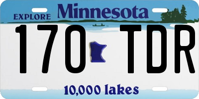 MN license plate 170TDR