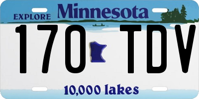 MN license plate 170TDV