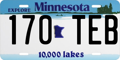 MN license plate 170TEB