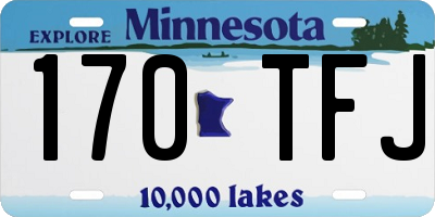 MN license plate 170TFJ