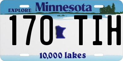 MN license plate 170TIH