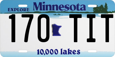 MN license plate 170TIT