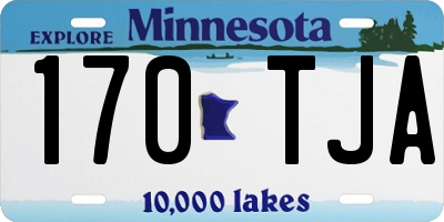 MN license plate 170TJA