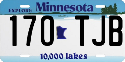 MN license plate 170TJB