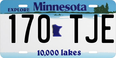 MN license plate 170TJE