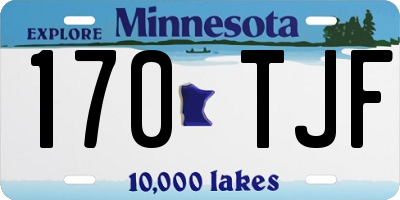 MN license plate 170TJF
