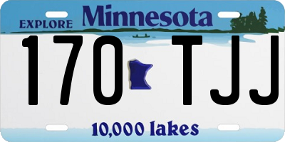 MN license plate 170TJJ