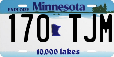 MN license plate 170TJM