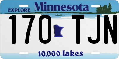 MN license plate 170TJN