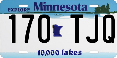 MN license plate 170TJQ