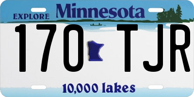 MN license plate 170TJR
