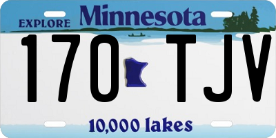 MN license plate 170TJV