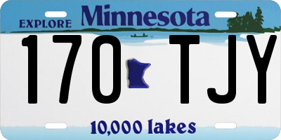 MN license plate 170TJY