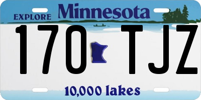 MN license plate 170TJZ
