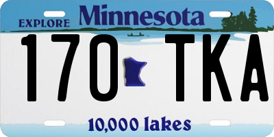 MN license plate 170TKA