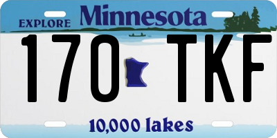 MN license plate 170TKF