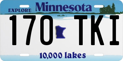 MN license plate 170TKI