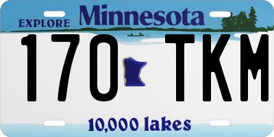 MN license plate 170TKM