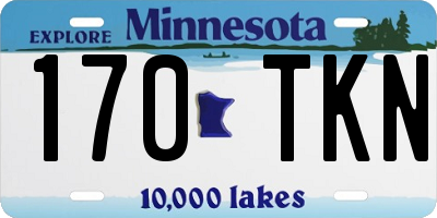 MN license plate 170TKN