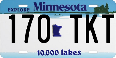 MN license plate 170TKT