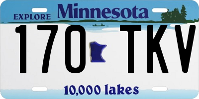 MN license plate 170TKV