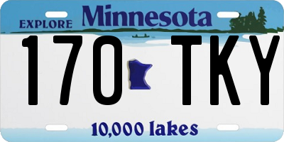 MN license plate 170TKY