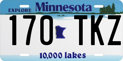 MN license plate 170TKZ