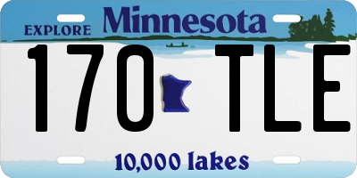MN license plate 170TLE