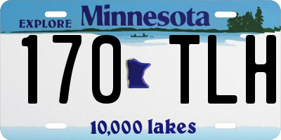 MN license plate 170TLH