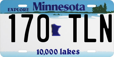 MN license plate 170TLN