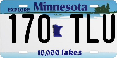 MN license plate 170TLU