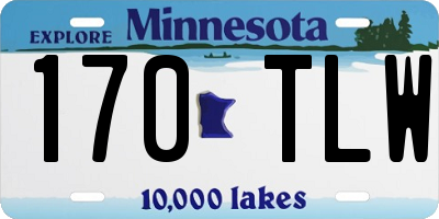MN license plate 170TLW