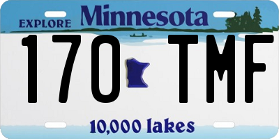MN license plate 170TMF