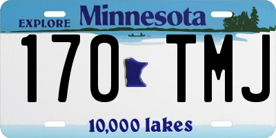 MN license plate 170TMJ