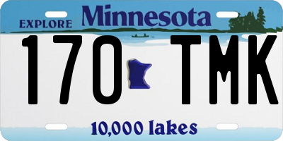 MN license plate 170TMK