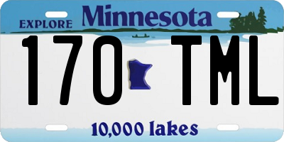 MN license plate 170TML